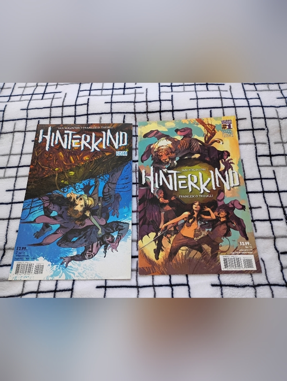 2013/2014 Hinterkind Comic Lot Issues #1 and #2 Vertigo Comics